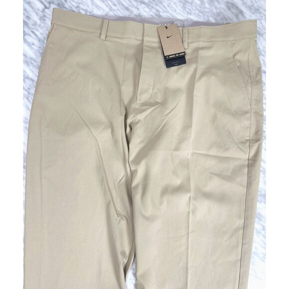 Nike Standard Fit Repel Golf Pants Chino Golf Pants Khaki FD5619-250 Men's 42x32 - Picture 7 of 13